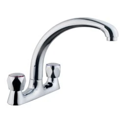 Edith Chrome Effect Kitchen Deck Tap