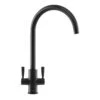 Franke Ascona Black Kitchen Twin Lever Tap -Prime Kitchen franke ascona black kitchen twin lever tap7612986098235 02c bq
