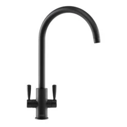 Franke Ascona Black Kitchen Twin Lever Tap