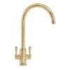 Franke Ascona Brass Kitchen Twin Lever Tap -Prime Kitchen franke ascona brass kitchen twin lever tap7612986098754 02c bq