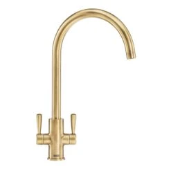 Franke Ascona Brass Kitchen Twin Lever Tap