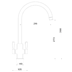 Franke Ascona Chrome Effect Kitchen Tap -Prime Kitchen franke ascona chrome effect kitchen tap7612980758104 04bq