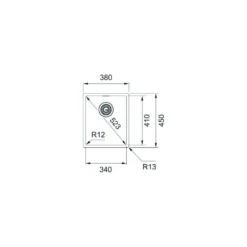 Franke Bari Stainless Steel Rectangular 1 Bowl Kitchen Sink (W)380mm 5 Franke Bari Stainless Steel Rectangular 1 Bowl Kitchen Sink (W)380mm -Prime Kitchen franke bari stainless steel rectangular 1 bowl kitchen sink w 380mm7612985626767 01t bq