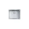 Franke Bari Stainless Steel Rectangular 1 Bowl Kitchen Sink (W)540mm -Prime Kitchen franke bari stainless steel rectangular 1 bowl kitchen sink w 540mm7612985627542 02c bq