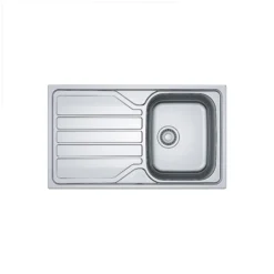 Franke Flash Stainless Steel Rectangular 1 Bowl Kitchen Sink (W)500mm