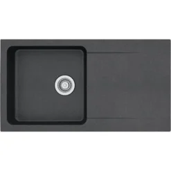 Franke Orion Black 1 Bowl Sink & Drainer (W)510mm X (L)940mm