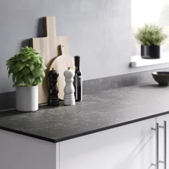 GoodHome 12mm Nepeta Matt Ceramic / Mineral Paper & Resin Square Edge Kitchen Worktop, (L)3000mm 26 GoodHome 12mm Nepeta Matt Ceramic / Mineral Paper & Resin Square Edge Kitchen Worktop, (L)3000mm -Prime Kitchen goodhome 12mm nepeta matt ceramic mineral paper resin square edge kitchen worktop l 3000mm3663602635772 02i bq
