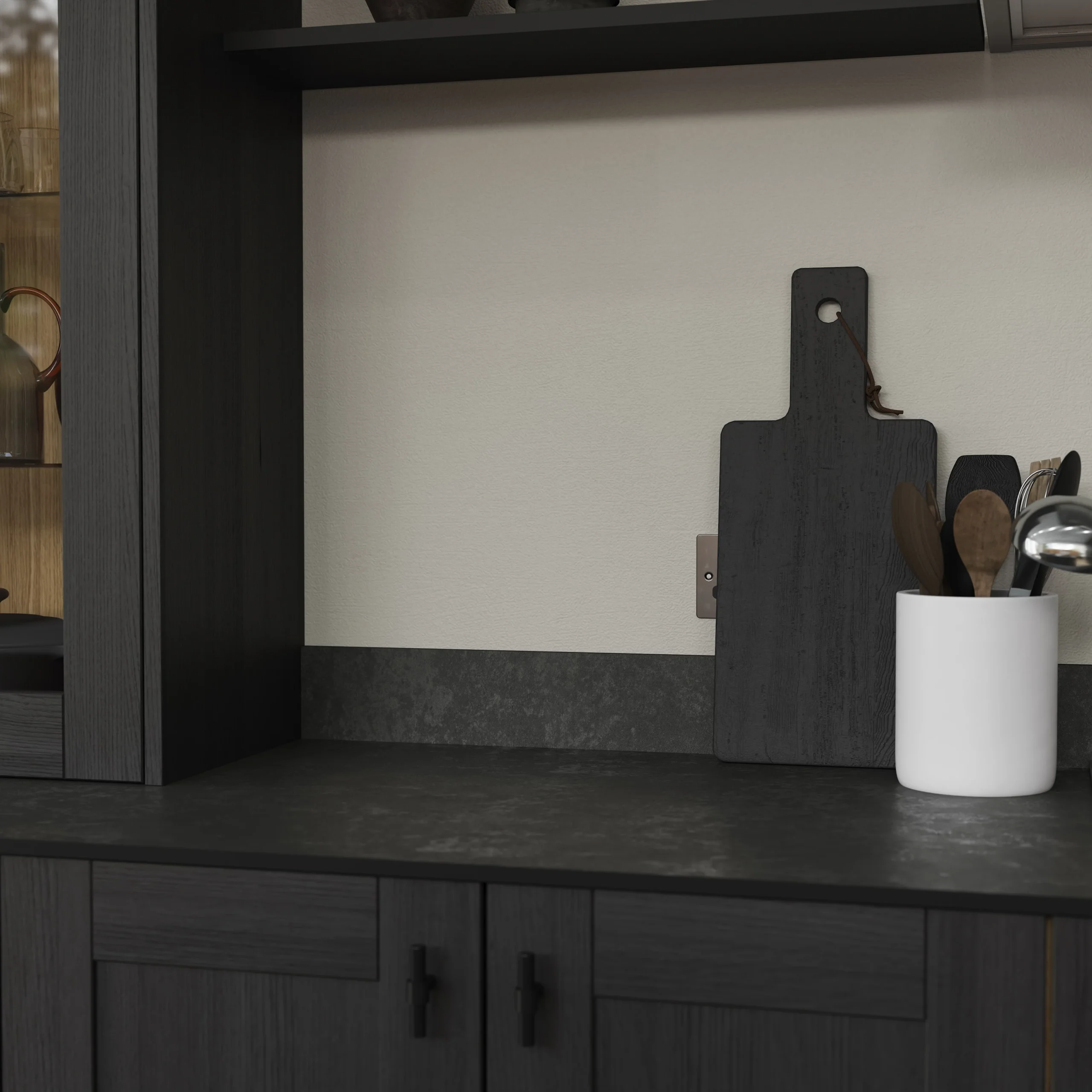 GoodHome 12mm Nepeta Matt Ceramic / Mineral Paper & Resin Square Edge Kitchen Worktop, (L)3000mm 19 GoodHome 12mm Nepeta Matt Ceramic / Mineral Paper & Resin Square Edge Kitchen Worktop, (L)3000mm - Image 17