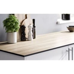 GoodHome 12mm Nepeta Matt Wood Effect Paper & Resin Square Edge Kitchen Breakfast Bar, (L)2000mm -Prime Kitchen goodhome 12mm nepeta matt wood effect paper resin square edge kitchen breakfast bar l 2000mm3663602636915 02i bq