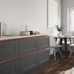 GoodHome 27mm Kava Matt Natural Solid Beech Square Edge Kitchen Worktop, (L)3000mm -Prime Kitchen goodhome 27mm kava matt natural solid beech square edge kitchen worktop l 3000mm3663602635307 02i