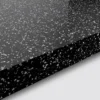 GoodHome 38mm Berberis Gloss Black Star Effect Chipboard & Laminate Square Edge Kitchen Worktop, (L)3000mm