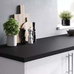GoodHome 38mm Berberis Super Matt Black Laminate & Particle Board Square Edge Kitchen Breakfast Bar, (L)2000mm 11 GoodHome 38mm Berberis Super Matt Black Laminate & Particle Board Square Edge Kitchen Breakfast Bar, (L)2000mm -Prime Kitchen goodhome 38mm berberis super matt black laminate particle board square edge kitchen breakfast bar l 2000mm3663602635192 21i BQ