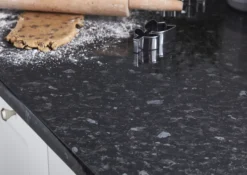 GoodHome 38mm Kabsa Gloss Black Granite Effect Laminate Post-formed Kitchen Worktop, (L)3000mm 25 GoodHome 38mm Kabsa Gloss Black Granite Effect Laminate Post-formed Kitchen Worktop, (L)3000mm -Prime Kitchen goodhome 38mm kabsa gloss black granite effect laminate post formed kitchen worktop l 3000mm3663602635383 22i