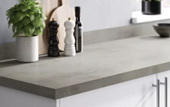 GoodHome 38mm Kala Matt Grey Concrete Effect Laminate & Particle Board Square Edge Kitchen Breakfast Bar, (L)2000mm -Prime Kitchen goodhome 38mm kala matt grey concrete effect laminate particle board square edge kitchen breakfast bar l 2000mm3663602635123 22i