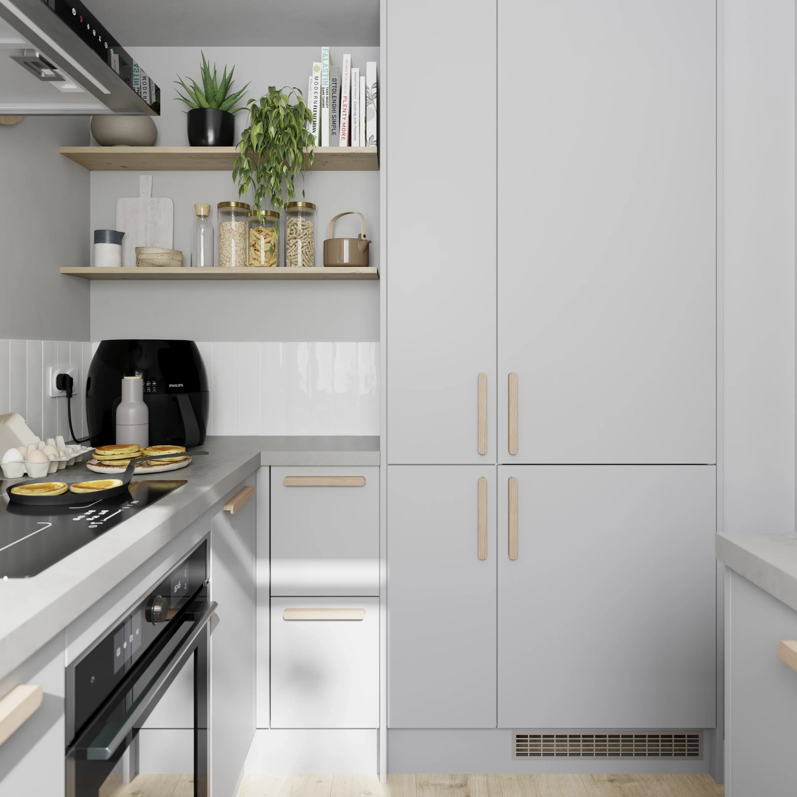 GoodHome 38mm Kala Matt White Marble Effect Chipboard & Laminate Square Edge Kitchen Worktop, (L)3000mm 10 GoodHome 38mm Kala Matt White Marble Effect Chipboard & Laminate Square Edge Kitchen Worktop, (L)3000mm - Image 8