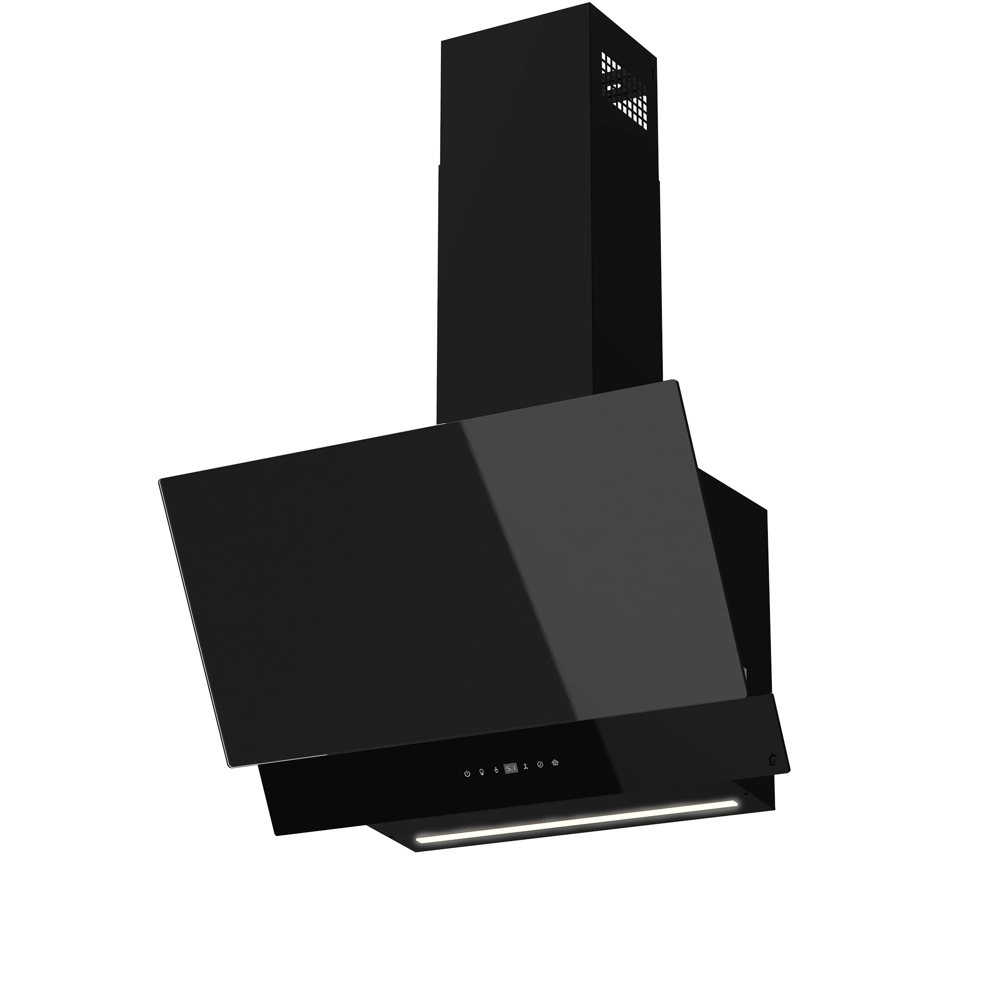 GoodHome AirSensor GHAG60ASBL Black Steel & Glass Angled Cooker Hood (W)59.8cm - Black 3 GoodHome AirSensor GHAG60ASBL Black Steel & Glass Angled Cooker Hood (W)59.8cm - Black