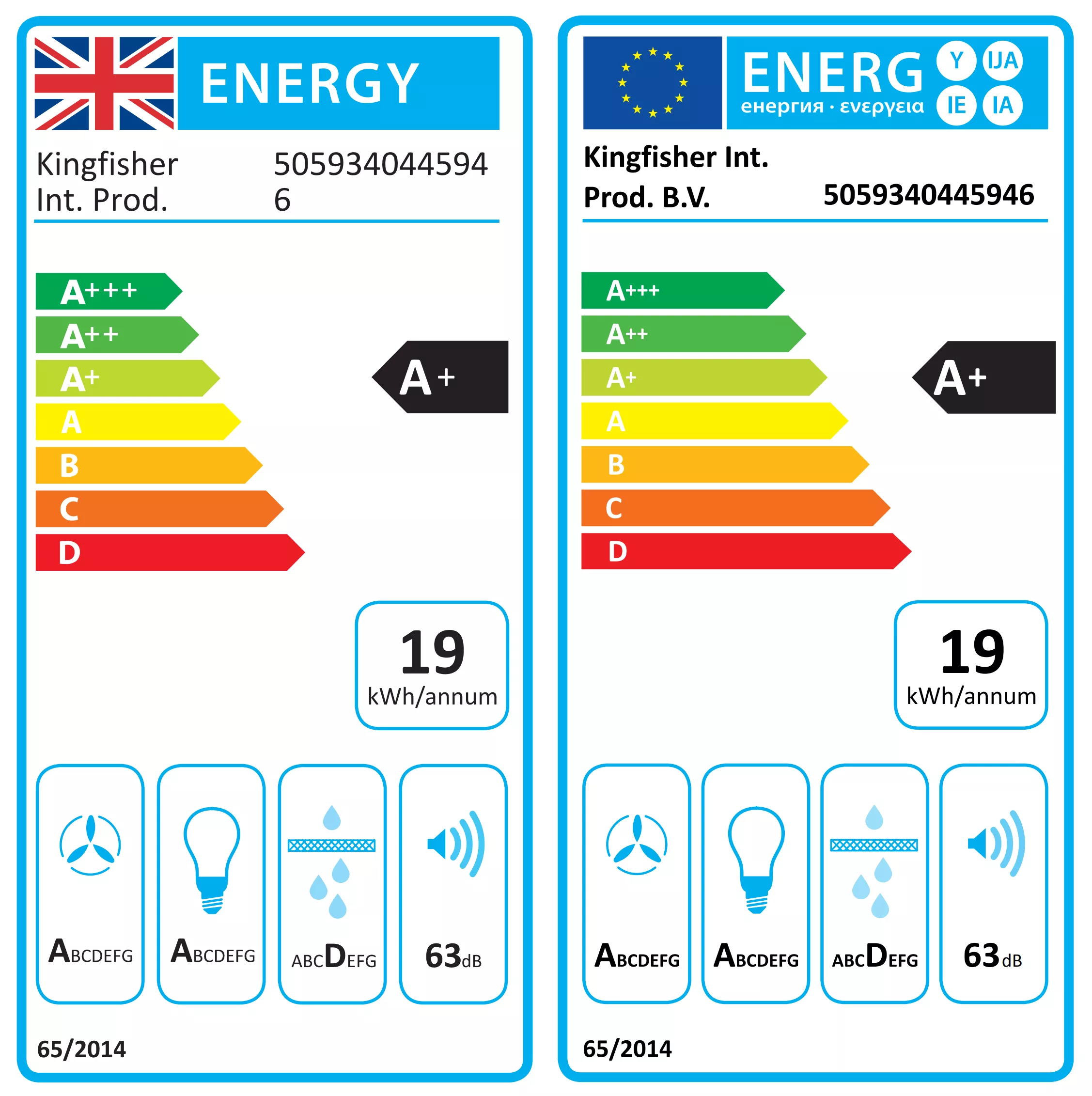 GoodHome AirSensor GHBH60ASBL Glass Box Cooker Hood (W)60cm 12 GoodHome AirSensor GHBH60ASBL Glass Box Cooker Hood (W)60cm - Image 10