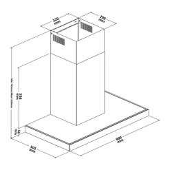 GoodHome AirSensor GHBH90ASBL Glass Box Cooker Hood (W)90cm 17 GoodHome AirSensor GHBH90ASBL Glass Box Cooker Hood (W)90cm -Prime Kitchen goodhome airsensor ghbh90asbl glass box cooker hood w 90cm5059340445922 01t