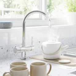 GoodHome Aji Chrome-plated Boiling Water Tap -Prime Kitchen goodhome aji chrome plated boiling water tap5059340452456 04i 1