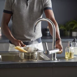 GoodHome Aji Chrome-plated Boiling Water Tap -Prime Kitchen goodhome aji chrome plated boiling water tap5059340452456 05i