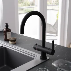 GoodHome Aji Matt Black Boiling Water Tap 27 GoodHome Aji Matt Black Boiling Water Tap -Prime Kitchen goodhome aji matt black boiling water tap5059340452470 01i 1
