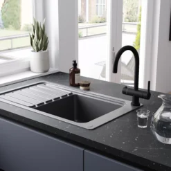 GoodHome Aji Matt Black Boiling Water Tap 28 GoodHome Aji Matt Black Boiling Water Tap -Prime Kitchen goodhome aji matt black boiling water tap5059340452470 02i 1