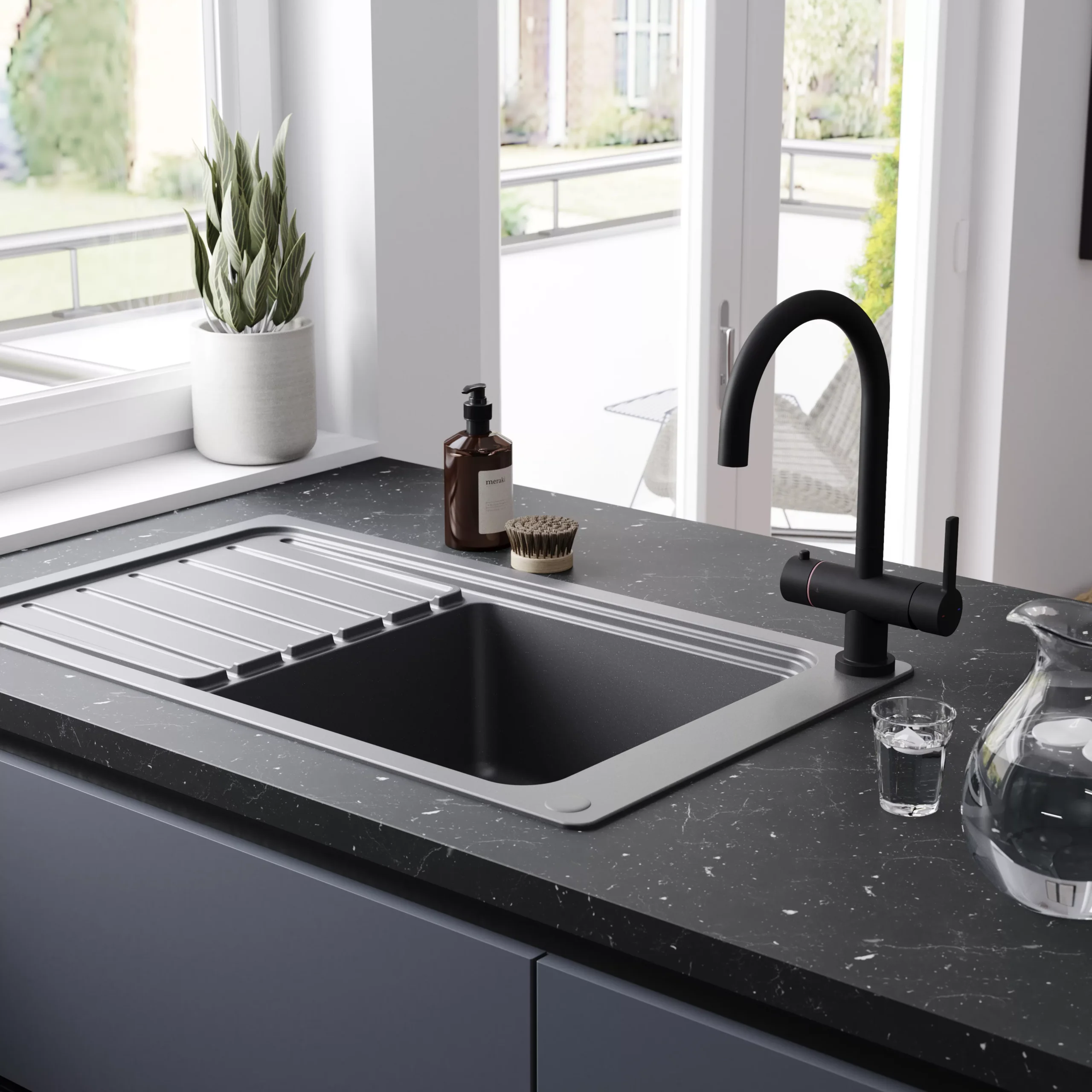 GoodHome Aji Matt Black Boiling Water Tap 9 GoodHome Aji Matt Black Boiling Water Tap - Image 7