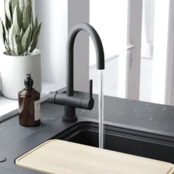 GoodHome Aji Matt Black Boiling Water Tap 30 GoodHome Aji Matt Black Boiling Water Tap -Prime Kitchen goodhome aji matt black boiling water tap5059340452470 03i 1