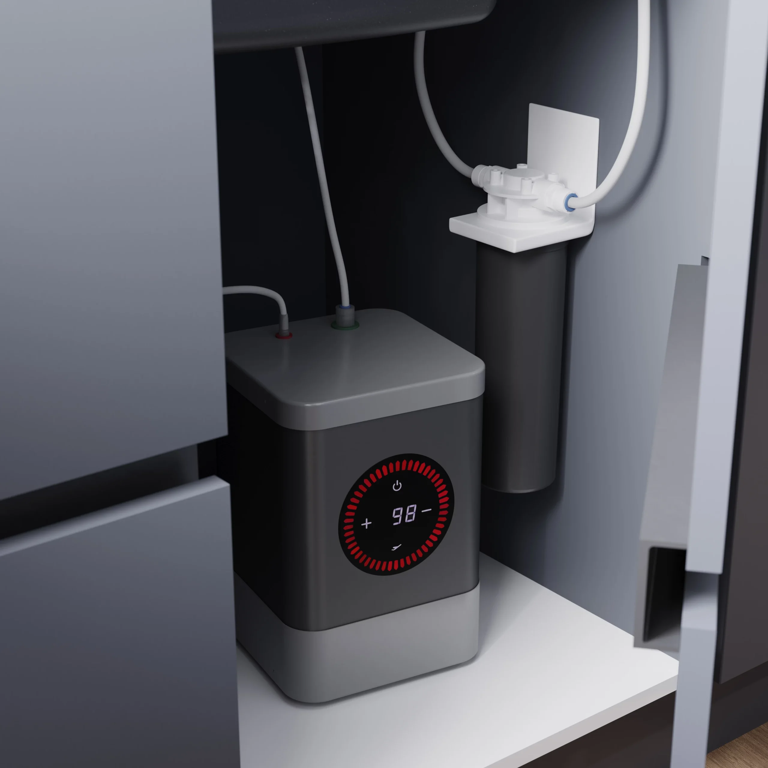 GoodHome Aji Matt Black Boiling Water Tap 12 GoodHome Aji Matt Black Boiling Water Tap - Image 10