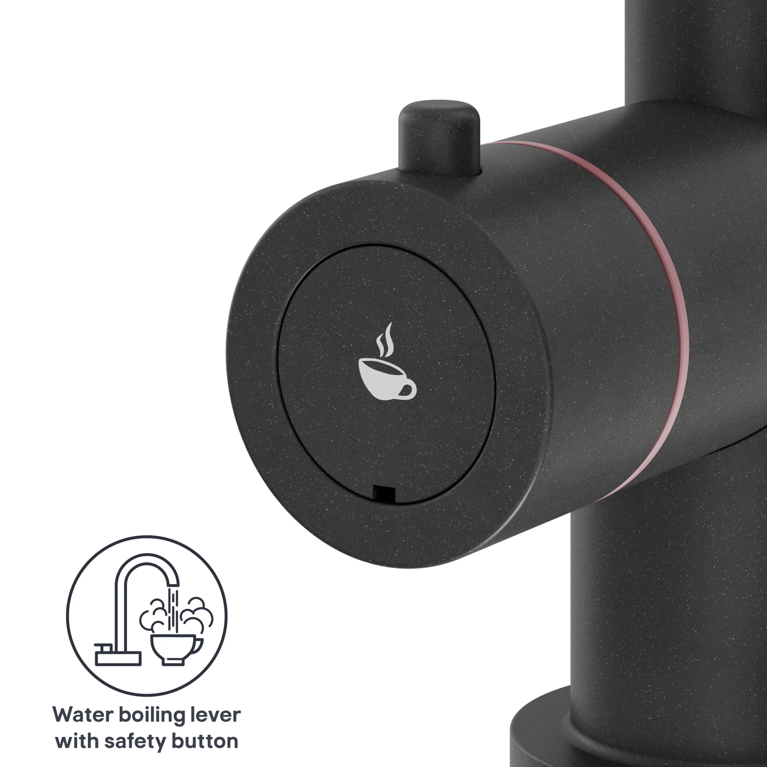 GoodHome Aji Matt Black Boiling Water Tap 17 GoodHome Aji Matt Black Boiling Water Tap - Image 15