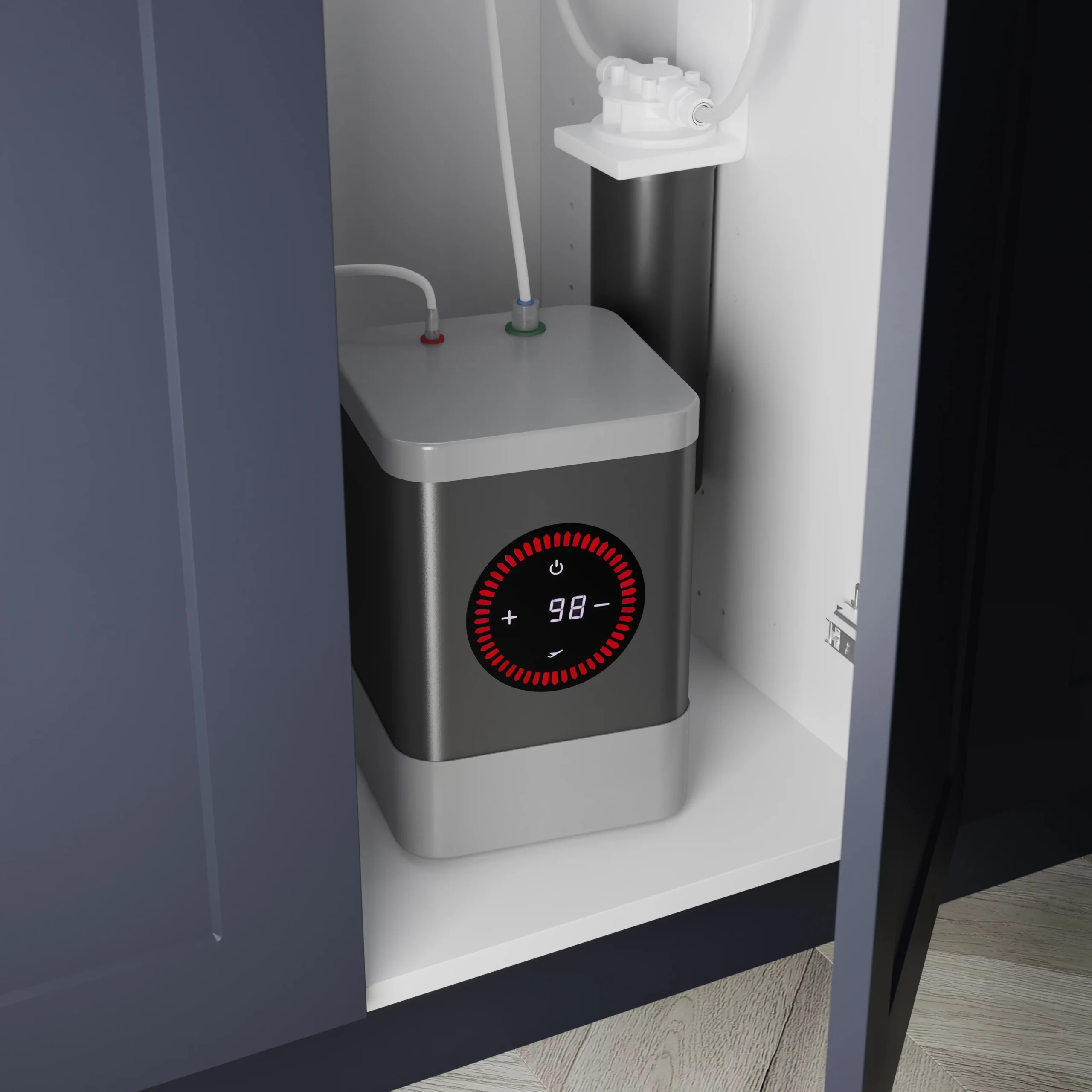 GoodHome Aji Matt Stainless Steel Effect Boiling Water Tap 12 GoodHome Aji Matt Stainless Steel Effect Boiling Water Tap - Image 10