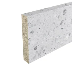 GoodHome Algiata Grey Terrazzo Effect Laminate Upstand (L)3000mm -Prime Kitchen goodhome algiata grey terrazzo effect laminate upstand l 3000mm3663602482581 01c