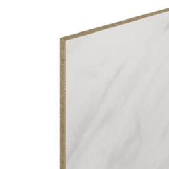 GoodHome Algiata White Marble Effect Laminate & Particle Board Back Panel, (H)600mm (W)3000mm (T)8mm -Prime Kitchen goodhome algiata white marble effect laminate particle board back panel h 600mm w 3000mm t 8mm3663602637073 01c