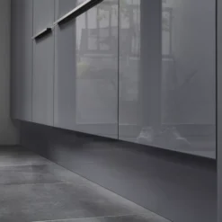 GoodHome Alisma Grey Square Edge Plinth, (L)2400mm -Prime Kitchen goodhome alisma grey square edge plinth l 2400mm3663602641452 30i