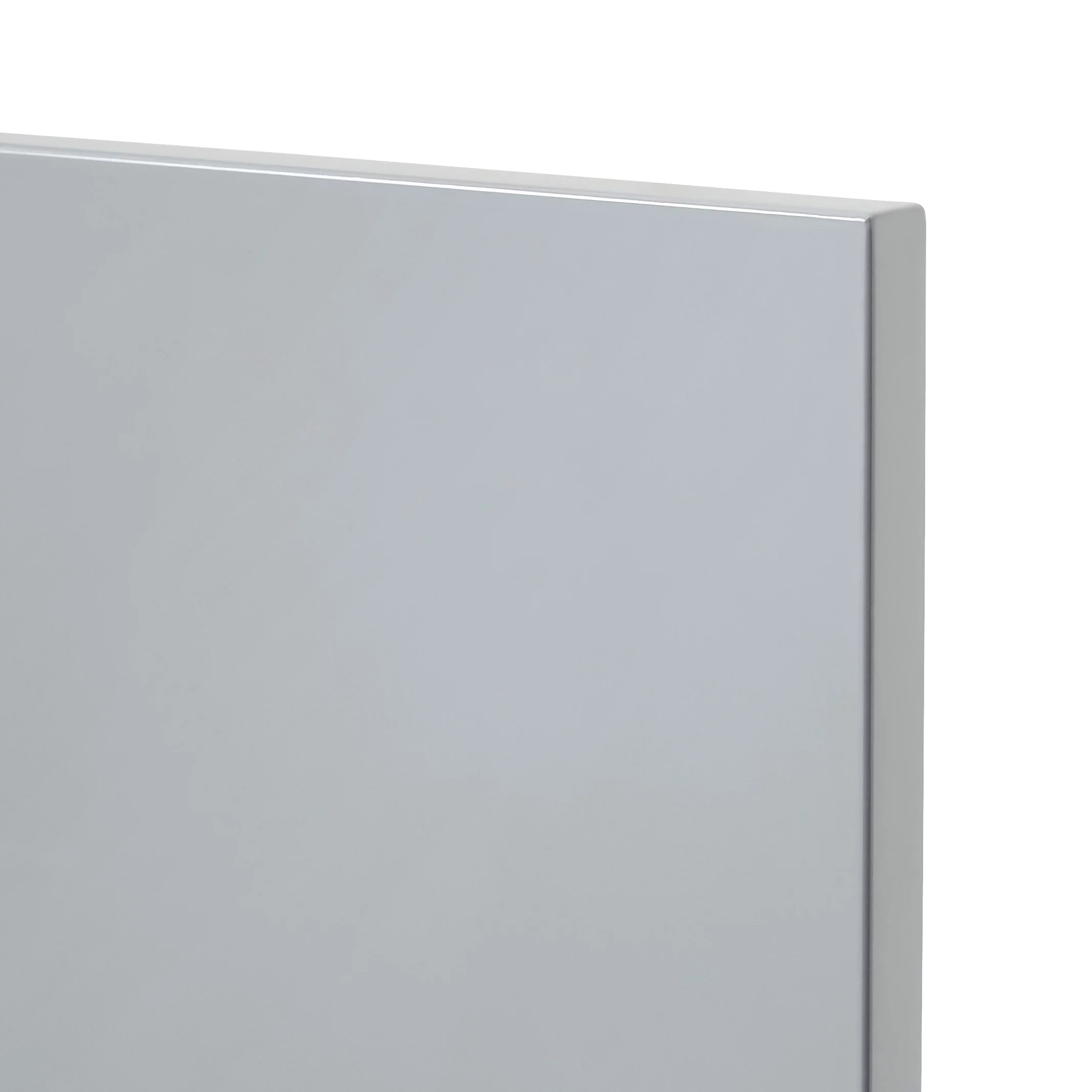 GoodHome Alisma High Gloss Grey Slab Drawer Front (W)400mm, Pack Of 4 4 GoodHome Alisma High Gloss Grey Slab Drawer Front (W)400mm, Pack Of 4 - Image 2