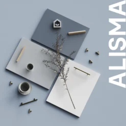 GoodHome Alisma High Gloss Grey Slab Drawerline Cabinet Door, (W)500mm (H)715mm (T)18mm -Prime Kitchen goodhome alisma high gloss grey slab drawerline cabinet door w 500mm h 715mm t 18mm5059340798912 30i