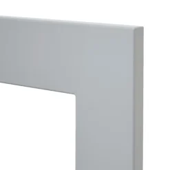 GoodHome Alisma High Gloss Grey Slab Glazed Cabinet Door (W)300mm (H)715mm (T)18mm -Prime Kitchen goodhome alisma high gloss grey slab glazed cabinet door w 300mm h 715mm t 18mm3663602653141 36c bq