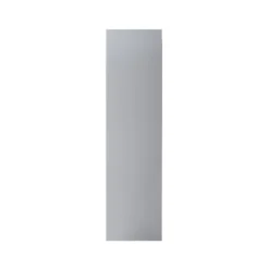 GoodHome Alisma High Gloss Grey Slab Standard End Panel (H)2400mm (W)610mm