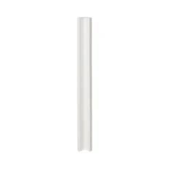 GoodHome Alisma High Gloss White Slab Tall Wall Corner Post, (W)59mm (H)895mm