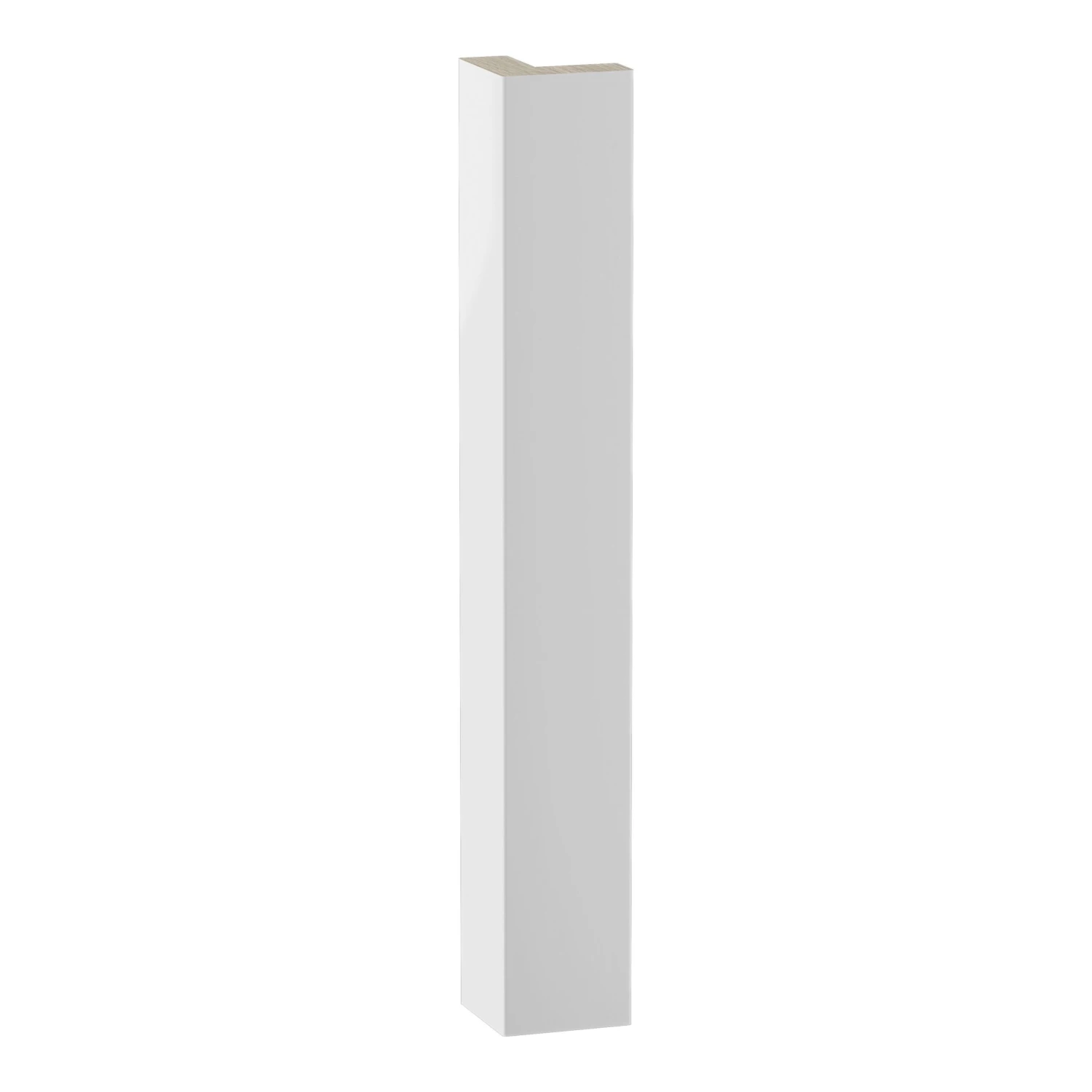 GoodHome Alisma Innovo Handleless Gloss White Slab Standard Corner Post, (W)48mm (H)340mm 4 GoodHome Alisma Innovo Handleless Gloss White Slab Standard Corner Post, (W)48mm (H)340mm - Image 2