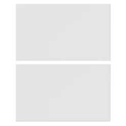 GoodHome Alisma Innovo Handleless Gloss White Slab Standard Drawer End Panel (H)340mm (W)595mm