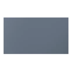GoodHome Alisma Matt Blue Slab Drawer Front, Bridging Door & Bi Fold Door (W)600mm, Pack Of 2