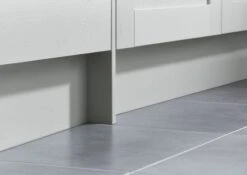 GoodHome Alpinia Grey Wood Effect Square Edge Plinth, (L)2400mm -Prime Kitchen goodhome alpinia grey wood effect square edge plinth l 2400mm3663602639817 20i