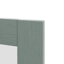 GoodHome Alpinia Matt Green Painted Wood Effect Shaker Glazed Cabinet Door (W)300mm (H)715mm (T)18mm -Prime Kitchen goodhome alpinia matt green painted wood effect shaker glazed cabinet door w 300mm h 715mm t 18mm5059340147208 36c