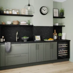 GoodHome Alpinia Matt Green Painted Wood Effect Shaker Highline Cabinet Door (W)150mm (H)715mm (T)18mm 11 GoodHome Alpinia Matt Green Painted Wood Effect Shaker Highline Cabinet Door (W)150mm (H)715mm (T)18mm -Prime Kitchen goodhome alpinia matt green painted wood effect shaker highline cabinet door w 150mm h 715mm t 18mm5059340147093 20i