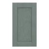 GoodHome Alpinia Matt Green Painted Wood Effect Shaker Highline Cabinet Door (W)400mm (H)715mm (T)18mm -Prime Kitchen goodhome alpinia matt green painted wood effect shaker highline cabinet door w 400mm h 715mm t 18mm5059340147079 01c