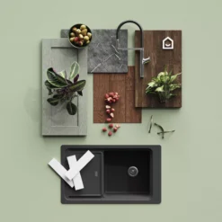 GoodHome Alpinia Matt Green Painted Wood Effect Shaker Highline Cabinet Door (W)600mm (H)715mm (T)18mm -Prime Kitchen goodhome alpinia matt green painted wood effect shaker highline cabinet door w 600mm h 715mm t 18mm5059340147062 20i