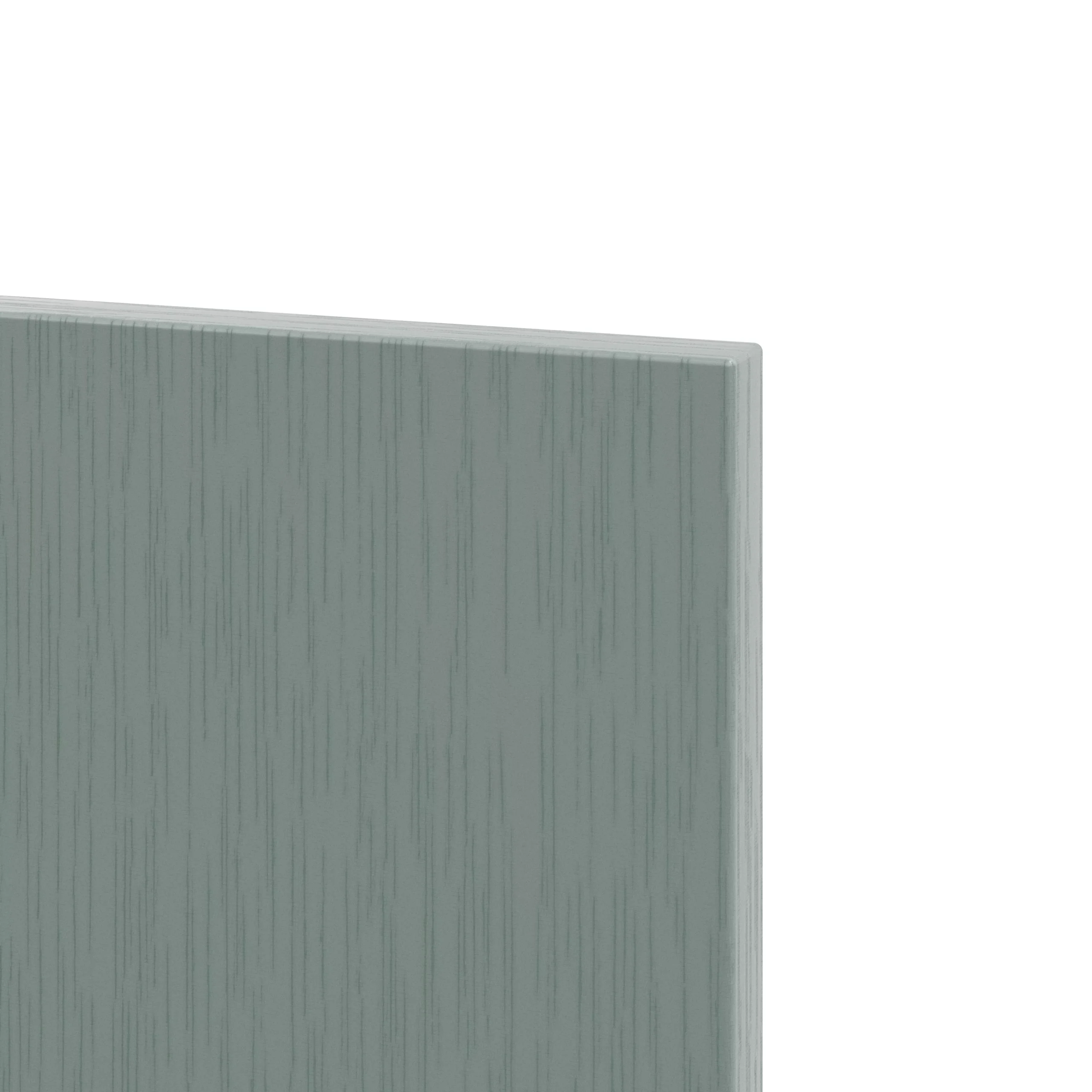 GoodHome Alpinia Matt Green Painted Wood Effect Shaker Tall Clad On End Panel (H)2400mm (W)610mm 6 GoodHome Alpinia Matt Green Painted Wood Effect Shaker Tall Clad On End Panel (H)2400mm (W)610mm - Image 4