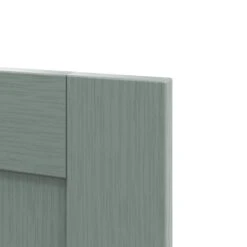 GoodHome Alpinia Matt Green Painted Wood Effect Shaker Tall Larder Cabinet Door (W)300mm (H)1467mm (T)18mm -Prime Kitchen goodhome alpinia matt green painted wood effect shaker tall larder cabinet door w 300mm h 1467mm t 18mm5059340147499 36c