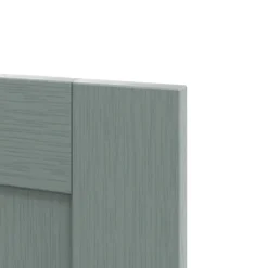GoodHome Alpinia Matt Green Painted Wood Effect Shaker Tall Wall Cabinet Door (W)400mm (H)895mm (T)18mm -Prime Kitchen goodhome alpinia matt green painted wood effect shaker tall wall cabinet door w 400mm h 895mm t 18mm5059340147178 36c